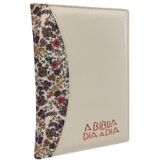 Bíblia dia a dia 2020 - luxo estampado/ Chevroux marfim Bíblia dia a dia 2020 - luxo estampado/ Chevroux marfim