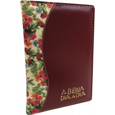 Bíblia dia a dia 2020 - luxo estampado/ liso vinho Bíblia dia a dia 2020 - luxo estampado/ liso vinho