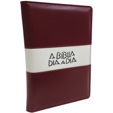 Bíblia dia a dia 2020 - luxo liso vinho/ branco glitter Bíblia dia a dia 2020 - luxo liso vinho/ branco glitter