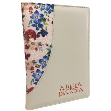 Bíblia dia a dia 2020 - Luxo - Flores grandes/ marfim Bíblia dia a dia 2020 - Luxo - Flores grandes/ marfim