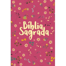 Bíblia nvt letra normal - pequeno jardim (pink)