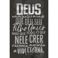 Bíblia nvt letra normal - joão 3.16 (chumbo)