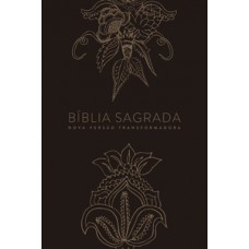Bíblia nvt letra normal - indian flowers dourada