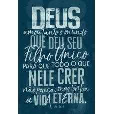Bíblia nvt letra normal - joão 3.16 (azul)