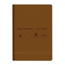Bíblia NVI português-inglês - Capa marrom