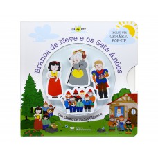 Branca de Neve e os Sete Anões (livro + cenário pop-up + 4 personagens de madeira) Branca de Neve e os Sete Anões (livro + cenário pop-up + 4 personagens de madeira)