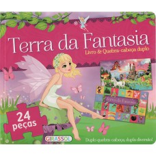 Livro & quebra-cabeça duplo - terra da fantasia