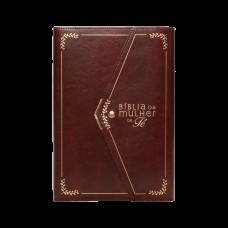 Bíblia da Mulher de Fé, NVI, Letra Grande, Couro-soft vinho com fechamento carteira Bíblia da Mulher de Fé, NVI, Letra Grande, Couro-soft vinho com fechamento carteira